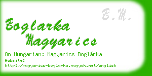 boglarka magyarics business card