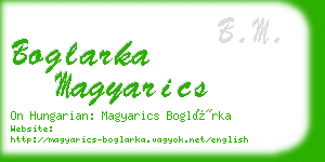 boglarka magyarics business card